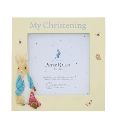 Image of Beatrix Potter Peter Christening Photo Frame