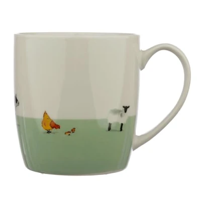 Image of Puckator Willow Farm Porcelain Tea Coffee Mug Funny Home Accessories Cute Gifts for Girlfriend Large Mugs Men Women Hot Drinks Cups Presents Secret Santa Gift Cup Set