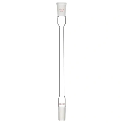 Image of stonylab Air Condensation Tube, Borosilicate Glass Reflux Condenser with 24/40 Standard Joint 200 mm Jacket Length, 16 Diameter Lab for Distillation Experiment