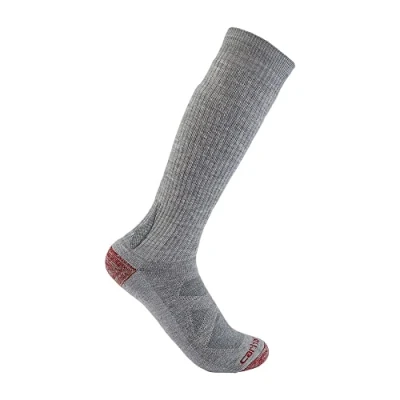 Image of Carhartt Men&#039;s Heavyweight Merino Wool Blend Boot Sock, Asphalt Heather, Medium