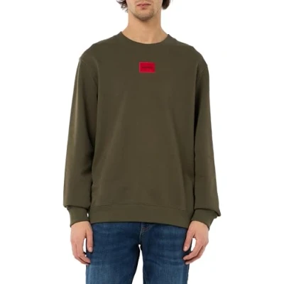 Image of HUGO Men&#039;s Diragol212 Sweatshirt, Dark Beige257,