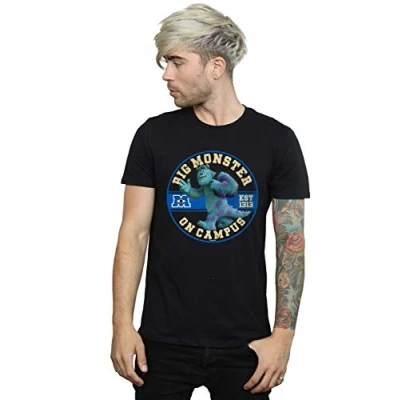 Image of Disney Men&#039;s Monsters University Monster On Campus T Shirt Black Large