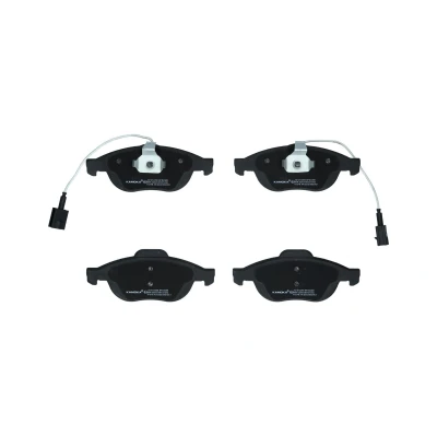 Image of 7D0698451A, 7D0698451E, 7D0698451G, 7D0698451J Brake pad set KAMOKA JQ1012268 Front Axle incl. wear warning contact ALFA ROMEO: 147, 156 Saloon