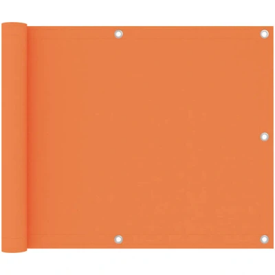 Image of vidaXL Balcony Screen Orange 75x300 cm Oxford Fabric