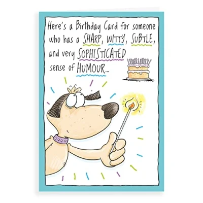 Image of Regal Publishing Humour Funny Birthday Card Sharp witty subtle 7 x 5 inches
