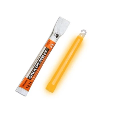 Image of Cyalume Orange SnapLight Glow Stick 15cm, 12 Hour Light Sticks (Box of 10)