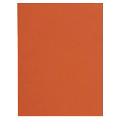 Image of Exacompta Ref 150007E Forever Collection Flash Square Cut Folders 220 x 310mm in Size, Suitable for A4 Documents, 80gsm Recycled Paper Orange (100 Pack)
