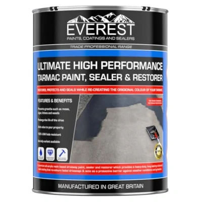 Image of Everest Trade Ultimate Tarmac Sealer and Restorer High Performance Black Red (Red, 5 Litre)