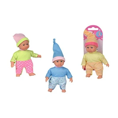 Image of Simba 105011936 Cute Laura, Soft Body Doll in, 3 Assorted Designs, Only One Item Delivered, 15 cm, Baby from 12 Months