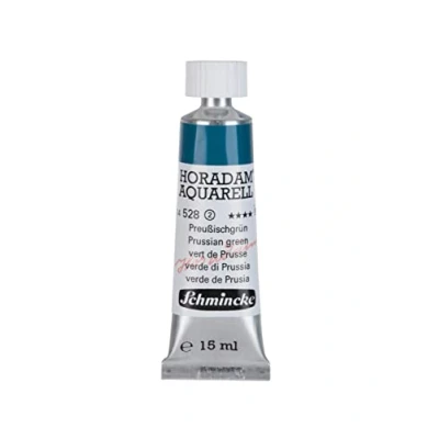 Image of Schmincke HORADAM® AQUARELL finest artists&#039; watercolours, 528 Prussian green, 14 006, 15 ml tube
