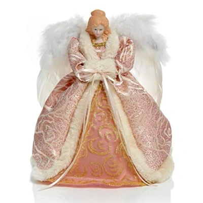 Image of Premier Decorations Rose Gold Tree Topper Battery Operated with LED lights