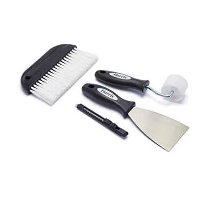 Image of Harris 102054007 Seriously Good Wallpapering Kit Set Includes: 1 x Paperhanging Brush, Stripping Knife, Seam Roller, Wallpaper Trimming Knife