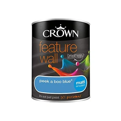 Image of Crown Retail Feature Wall Peek a boo Blue 1.25 L