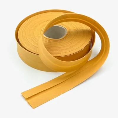 Image of Craft Cult 30mm Wide Plain Bias Binding Tape 25 Metre Roll (91 Honey Mustard)