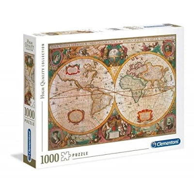 Image of Clementoni &quot;Carte Antique&quot; Puzzle (1000 Piece, Multi Colour), 312290