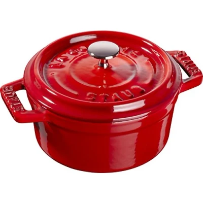 Image of Staub Mini Cocotte, Induction Suitable, Cast Iron, Cherry Red, 10 cm, 13 x 7 1 unit