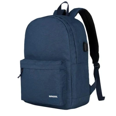 Image of SUPACOOL Lightweight Casual Laptop backpack for Men and Women, classic College Travel Work, Schulrucksack für Jungen, Mädchen und Teenager(blue)