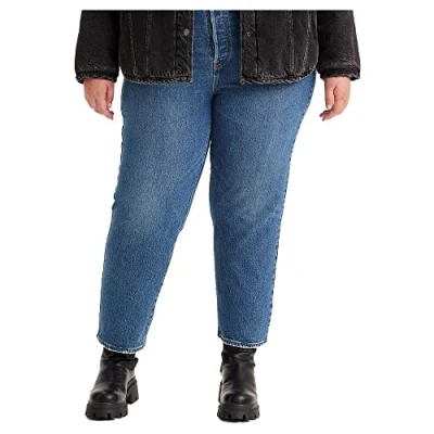 Image of Levi&#039;s Women&#039;s Plus Size Ribcage Straight Ankle Jeans, Valley View, 16 M