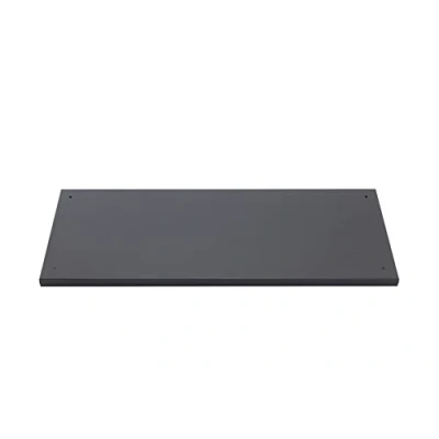 Image of Office Hippo Dual purpose Tambour Cupboard Shelf, Metal, Black, 85 x 38 2 cm