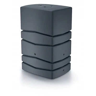 Image of Garden Large Rectangular Plastic Water Butt Set Inc Connection kit 350 450 650 litres (450 Litres, Anthracite)