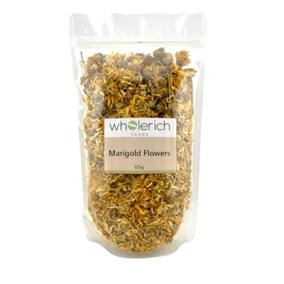 Image of Marigold Flowers (Calendula) 125g Wholerich Foods