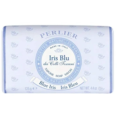 Image of Perlier: Iris Blu Blue Scented Soap * 4.4 Ounce (125gr) Packages [ Italian Import ] by Perlier