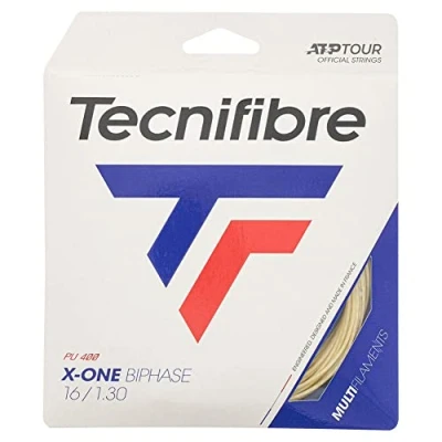 Image of Tecnifibre X One Biphase Tennis String 1.24mm Red 12m Set