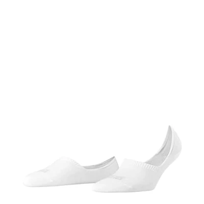 Image of FALKE Women&#039;s Invisible Step High Cut W IN Cotton No Show Plain 1 Pair Liner Socks, White (White 2000) new eco friendly, 4 5