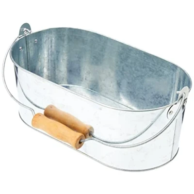 Image of Genware NEV GSTC2815 Steel Oval Table Caddy, 28 cm x 15.5 10