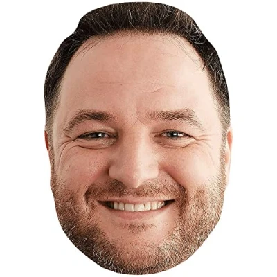 Image of Mikey Graham (Stubble) Celebrity Mask, Flat Card Face, Fancy Dress Mask