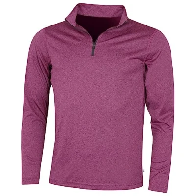Image of Calvin Klein Mens Harlem 1/4 Zip Pullover Dark Red XXL