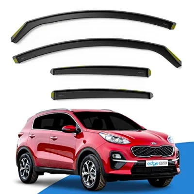 Image of EdgeVisors Wind Deflectors Set Fits: KIA Sportage MK4 2016 2021 5 Door SUV 4pc