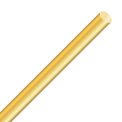 Image of LAVMHAB Round Brass Rod 10mm x 300mm, Solid Shaft Rods Bars for DIY Craft (1pcs)