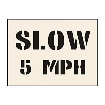 Image of &#039;Slow 5mph&#039; Stencil (600mm x 400mm)