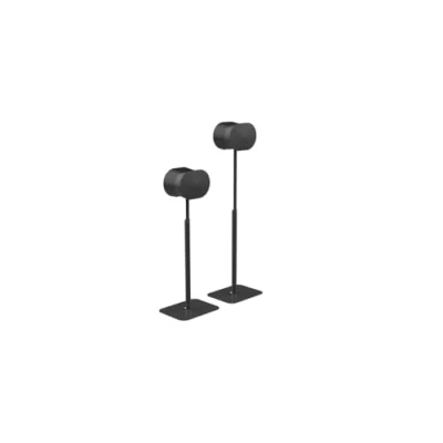 Image of Flexson Essentials Adjustable Floor Stands for Sonos Era 300, Twin pack in Black
