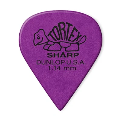 Image of Dunlop Tortex Sharp 114 Purple (Pack of 12)