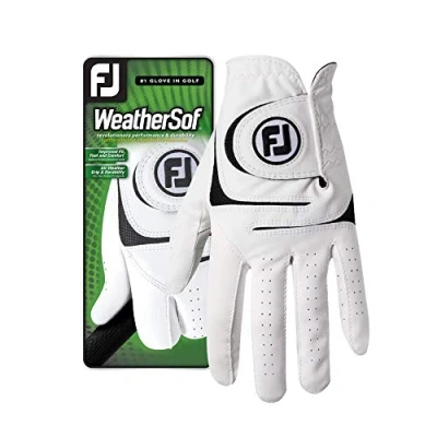 Image of FootJoy Men&#039;s WeatherSof Golf Glove (White)