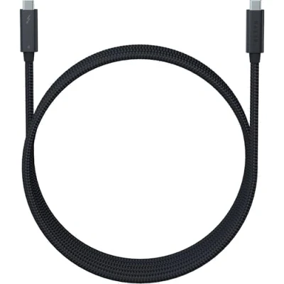 Image of Razer Thunderbolt 4 Cable (2.0m / 6.56ft): Up to 40 Gigabits Per Second 8K Resolutions 100W Charging Compatible with Windows PC/Mac/Thunderbolt 3 Devices Black