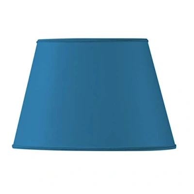 Image of Oval Lampshade Diameter 20 x 13.5/13 8.5/13.5 Bright Blue