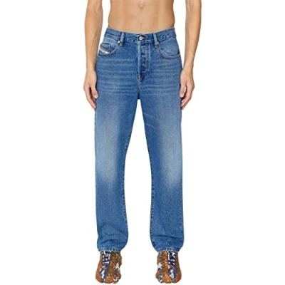 Image of Diesel Mens D Viker 009MG Blue Jeans Cotton Size 31W/32L