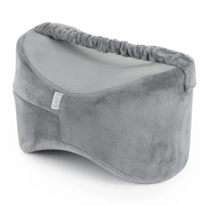 Image of LIVIVO Comfortable Memory Foam Leg Knee Pillow Orthopaedic Reduce Sciatica Pain Relief Therapy Back Hip and Joint Pregnancy Cushion Support With Washable Cover &amp; Elastic Strap For Side Sleepers