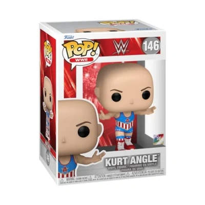 Image of Funko Pop! WWE: Kurt Angle Collectable Vinyl Figure Gift Idea Official Merchandise Toys for Kids &amp; Adults Sports Fans Model Collectors and Display