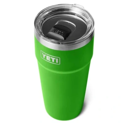 Image of YETI Rambler Cup, Vacuum Insulated Stainless Steel Stackable Cup with Magslider Lid, Canopy Green, 30 oz (887 ml)