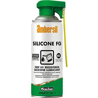 Image of Ambersil 30248 NSF H1 Registered Silicone Food Grade Lubricant 400ml 3 Pack