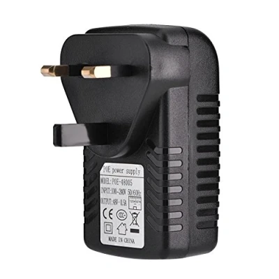Image of VBESTLIFE DC 48V 0.5A POE Injector Power Supply Over Ethernet Adapter with UK Plug for Device