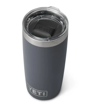 Image of YETI Rambler Tumbler, Vaccum Insulated Stainless Steel Tumbler with Magslider Lid, Charcoal, 10 oz (296 ml)