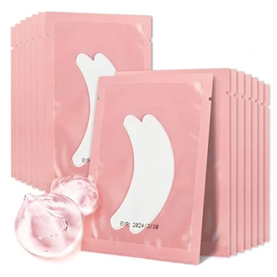Image of 50Pairs Eyelash Extension Pads Under Eye Gel Lash Lint Patches for Extensions (Butterfly Pink)