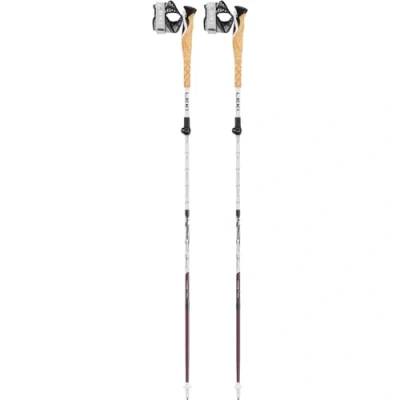 Image of Leki Cross Trail FX Superlite Compact Trekking Poles, White/Ferra/Blk 100 120cm