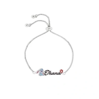 Image of Disney Lilo and Stitch Sterling Silver Adjustable Friendship Bracelet