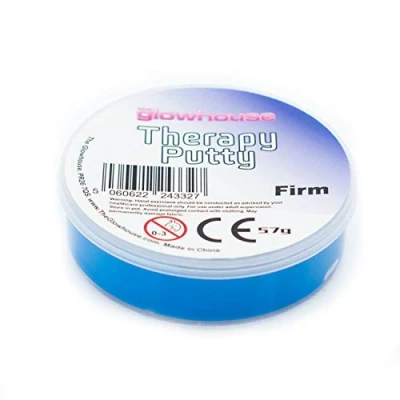 Image of Premium Therapy Putty Squeezable Non Toxic, Hand Exercise, Anti Stress for Adults &amp; Children 57g (Blue Firm)